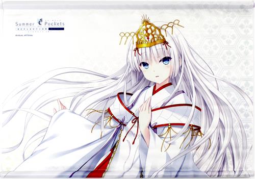 Summer Pockets REFLECTION BLUE B3タペストリー 鳴瀬しろは/巫女