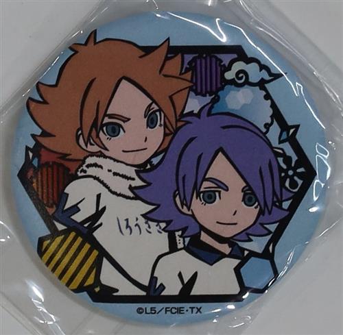 イナズマイレブン アレスの天秤 切り絵シリーズ 和紙缶バッジ 吹雪士郎&吹雪アツヤ