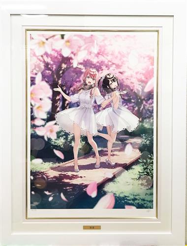 カントク版画展 版画 桜道