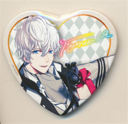B-PROJECT サイン入りハート型缶バッジ 通販ver. 北門倫毘沙 【LOVE&ART FAMILY MTG2017 ～HAPPY FLOWER FESTIVAL～ LOVE&ARTチャンネル/キャラアニ通販購入特典】