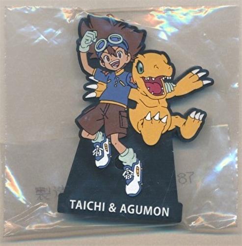 一番くじ 「デジモン」 シリーズ -光と闇の衝突- G賞 ラバースタンド デジモンアドベンチャー 八神太一&アグモン