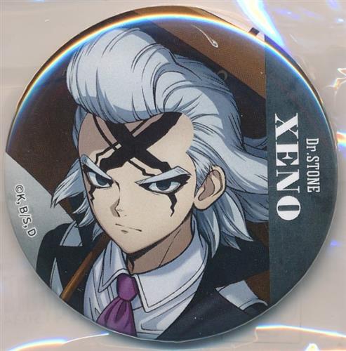 DMMスクラッチ Dr.STONE レイニーデイ スクラッチ E-3賞 缶バッジ Dr.ゼノ