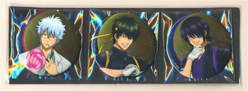 銀魂 56mmきらきら缶バッジセット (等身) 坂田銀時&土方十四郎&高杉晋助 【銀魂高校 体育祭 in ナンジャタウン 炎の応援合戦!】