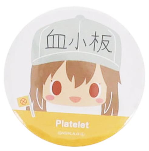 はたらく細胞 Design produced by Sanrio 缶バッジ 血小板