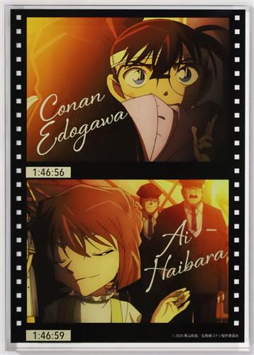 【未開封】名探偵コナン DETECTIVE CONAN THE MOVIE展 ～銀幕の回顧録～ コナンムービー展 オリジナルアクリルブロック 江戸川コナン&灰原哀 ver.