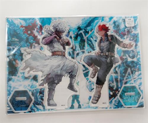 僕のヒーローアカデミア 原画展 アクリルMEGAフィギュア W ショート(轟焦凍)&荼毘