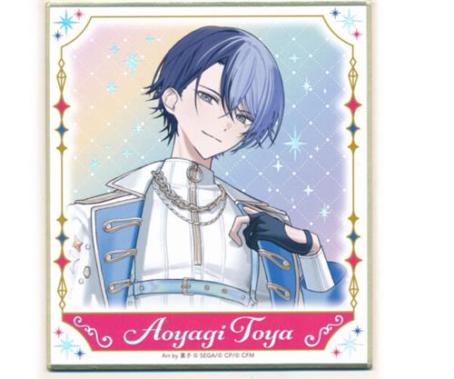 プロジェクトセカイ カラフルステージ! 5th Anniversary 感謝祭 オーロラ箔押しミニ色紙コレクション A 青柳冬弥