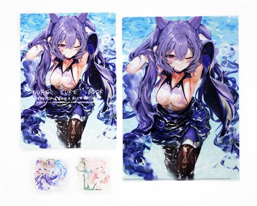 C103セット(NURE SUKE BOOK+A4クリアファイル+アクリルキーホルダー2種) 【原神】[こうましろ][Traco Strawberry]