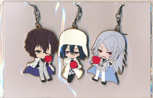 Blu-ray/DVD 文豪ストレイドッグス DEAD APPLE アニメイト限定版 双黒EDITION 1/双黒EDITION 2 同梱特典 集合 アニメ描き下ろしラバーストラップ3種セット