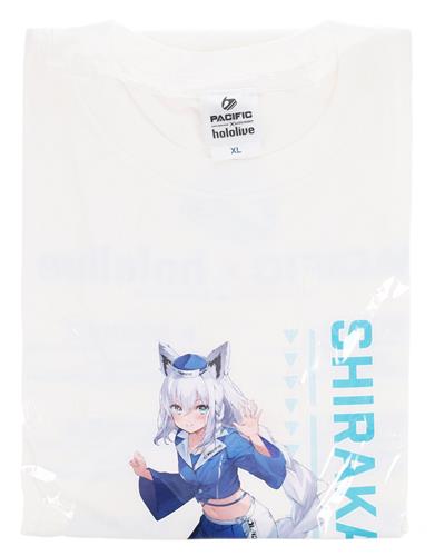 ホロライブ×PACIFIC RACING TEAM コラボTシャツ 白上フブキ (XLサイズ)