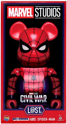 【未開封】Happyくじ MARVEL BE＠RBRICK 2021 L＠ST賞 BE＠RBRICK 400% スパイダーマン ＜BFSALEファイナル特売商品＞