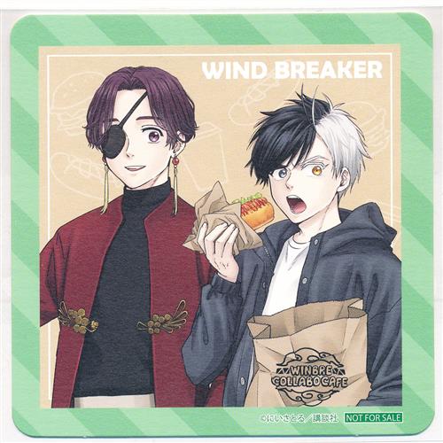 WIND BREAKER×THEキャラCAFE コースター 桜遥&蘇枋隼飛 ウィンド WIND BREAKER×THEキャラCAFE コースター 桜遥&蘇枋隼飛 ウィンド