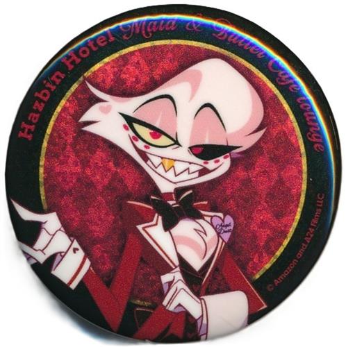 ハズビン・ホテルへようこそ×animatecafe Maid & Butler Cafe lounge トレーディンググリッター缶バッジ Aグループ エンジェル・ダスト