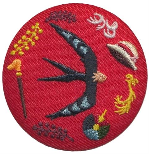 ハウルの動く城 刺繍ブローチコレクション(缶バッジ) 鳥ハウル