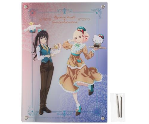 リコリス・リコイル×サンリオキャラクターズ メモリアル3層アクリルボード 千束×ハローキティ&たきな×シナモロール(館のレストランver.)