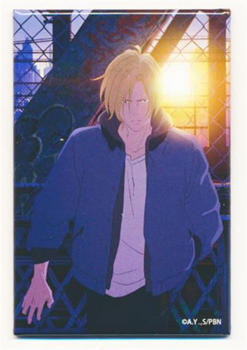 BANANA FISH スクエア缶バッジ アッシュ・リンクス 【BANANA FISH cafe&bar】