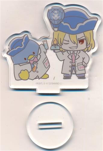 Dr.STONE×サンリオキャラクターズ アクリルぷちスタンド 03 白衣(ミニキャライラスト) 七海龍水×タキシードサム
