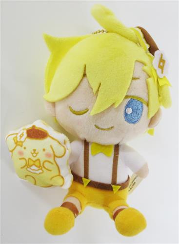 アイドリッシュセブン×サンリオキャラクターズ ぬいぐるみキーホルダー 六弥ナギ&ポムポムプリン