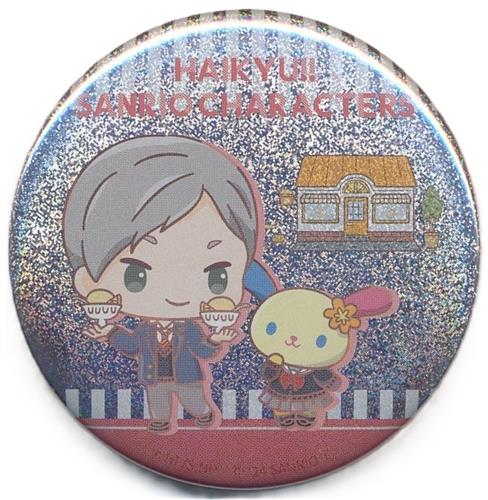 ハイキュー!!×サンリオキャラクターズ POPUP STORE in PARCO トレーディング缶バッジ 灰羽リエーフ×ウサハナ(ホログラム)