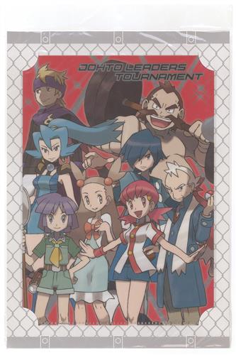 ポケットモンスター A4クリアファイル&しおりセット ポケモンワールドトーナメント ジョウトリーダーズ