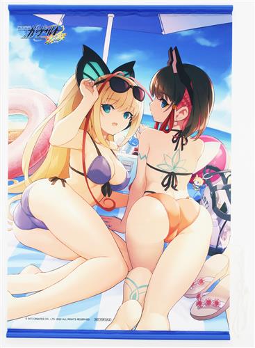 蒼き雷霆 ガンヴォルト 鎖環 B2タペストリー モルフォ&きりん 【トレーダー特典】