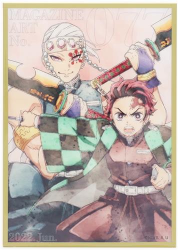 鬼滅の刃 ツキイチ!WEBSHOPくじ 2604(2026年4月号) グループD(2020～2025年発売 No.66～91) MAGAZINE ART COLLECTION 77 アクリル色紙 竈門炭治郎&宇髄天元