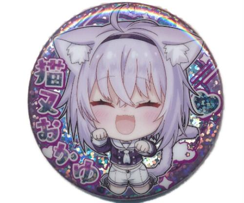 ホロライブ 缶バッジスナック vol.1 ホログラム缶バッジ 猫又おかゆ