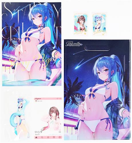 新刊セット B すぃちゃんセット(Starry Night+アクスタ すいちゃん+チェキ2種+インスタ風クリアカード+クリアファイルバッグ) 【ホロライブ】[TELU][Telumite]