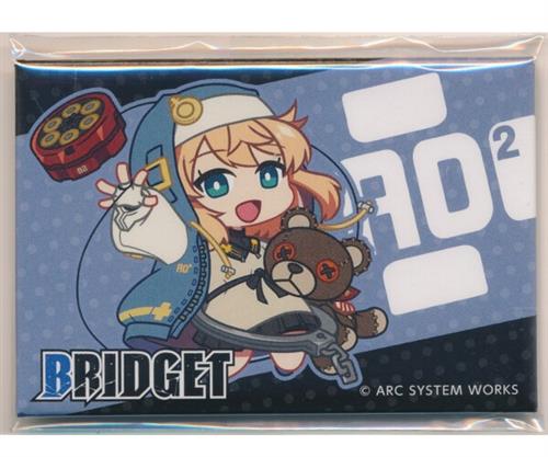 くじ引き堂 GUILTY GEAR ブリジット バースデーくじ D-1賞 出血大サービス! しかくい缶バッジ ブリジット A