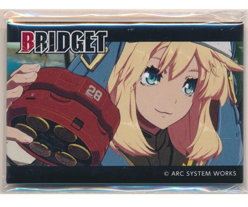 くじ引き堂 GUILTY GEAR ブリジット バースデーくじ D-2賞 出血大サービス! しかくい缶バッジ ブリジット B