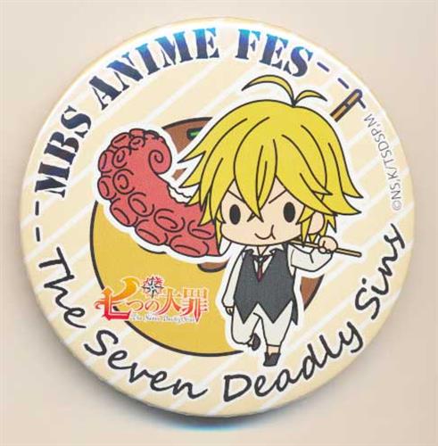七つの大罪 MBS ANIME FES 2017 トレーディング缶バッジ メリオダス