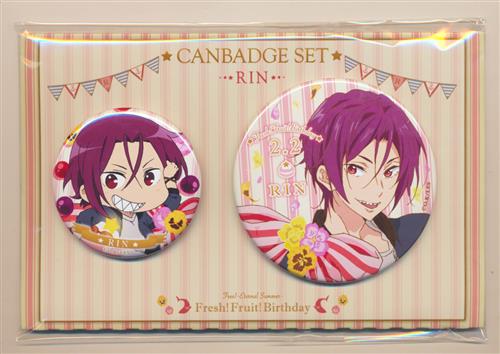 Free! Fresh Fruit Birthday バースデー缶バッジ 松岡凛 未開封】Free!-Eternal Summer- Fresh! Fruit! Birthday 缶バッジ