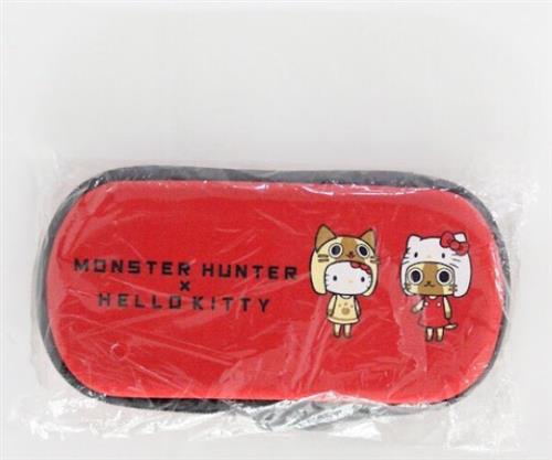 サンリオ当りくじ MONSTER HUNTER×HELLO KITTY EVAポーチ ハローキティ&アイルー