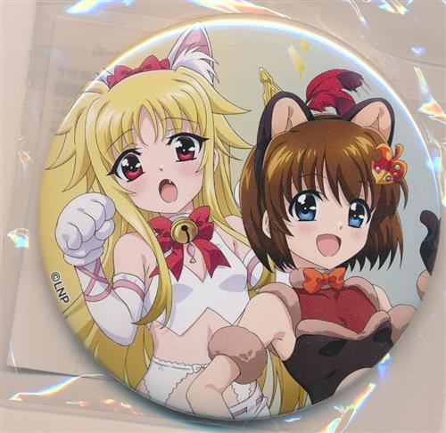 くじ引き堂 魔法少女リリカルなのは シリーズ オンラインくじ D-6賞 75mm缶バッジ フェイト・テスタロッサ(フェイト・T・ハラオウン)&八神はやて 描き下ろし
