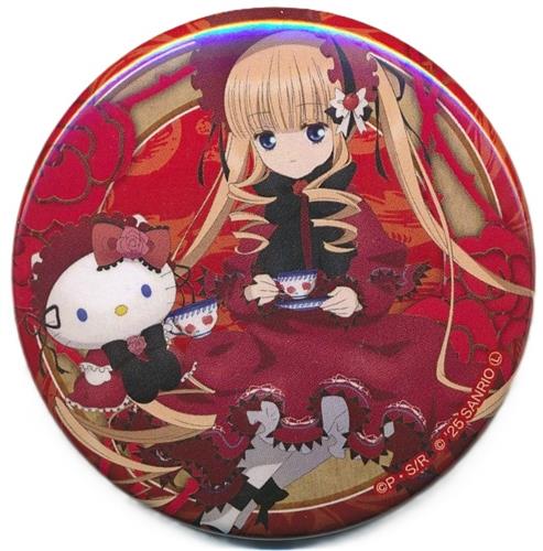 ローゼンメイデン×サンリオキャラクターズ トレーディング缶バッジ 真紅×ハローキティ(全身)