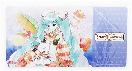 【未開封】初音ミク SNOW MIKU 2024 デスクマット 雪ミク&ラビット・ユキネ Art by KEI