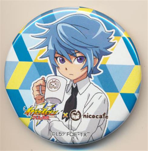 イナズマイレブン アレスの天秤×nicocafe 缶バッジ 氷浦貴利名