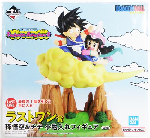 【未開封】一番くじ ドラゴンボール Fantastic Adventure 2 ラストワン賞(ダブルチャンスキャンペーン) 孫悟空&チチ 小物入れフィギュア