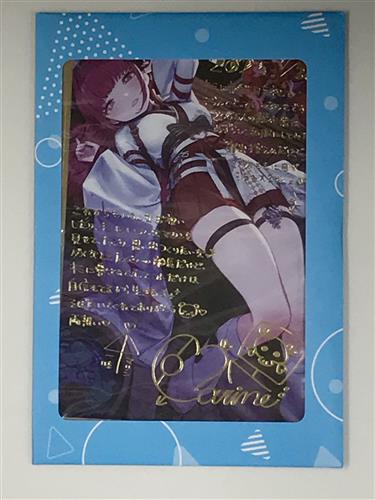 【未開封】ホロライブ 宝鐘マリン 誕生日記念2025 箔押し複製メッセージ入りポストカード