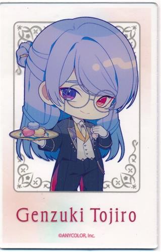 にじさんじ VΔLZ×and GALLERY Collaboration Cafe(バトラーテーマ) トレーディングクリアカード 弦月藤士郎(ミニキャラ)