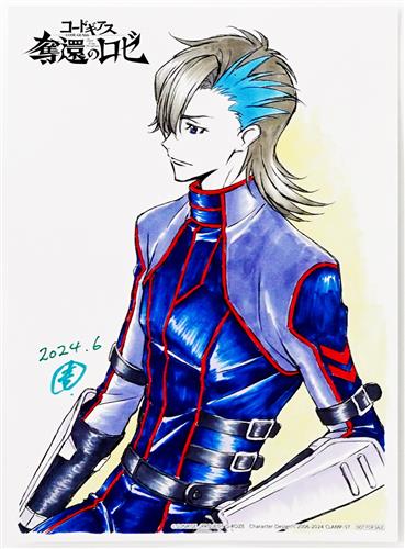 コードギアス 奪還のロゼ 最終幕 メインスタッフ描き下ろしビジュアルシート アッシュ 【来場者特典/入場者特典】