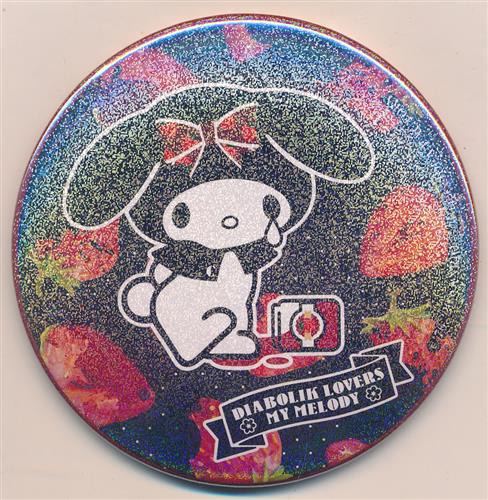 DIABOLIK LOVERS×MY MELODY ストロベリィパーティ ビッグ缶バッジ TypeB 月浪カルラ B 【サンリオアニメストア限定】