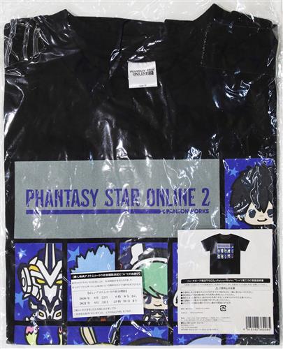 ファンタシースターオンライン 2×PansonWorks Tシャツ 黒① (Mサイズ)