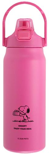 PEANUTS(SNOOPY) 大容量ステンレスボトル 1500ml スヌーピー(ピンク)