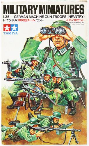 ミリタリーミニチュアシリーズ No.38 ドイツ歩兵 機関銃チームセット [タミヤ]
