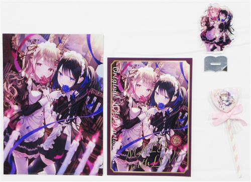 コミティア145・新刊セット(MAID with LOVE メイド・ウィズ・ラブ+A4クリアファイル+アクリルスタンド+ランダムハート缶バッジ) 【オリジナル作品】[れーかるる][Reeka room]