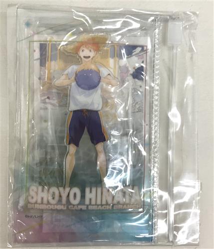 ハイキュー!! TO THE TOP TOHO animation STORE×文房具カフェ2021 カラービーチモチーフ ミニアクリルスタンド(背景カード&収納ポーチ付き) 日向翔陽