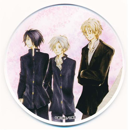 夏目友人帳 20thコラボレーションカフェ トレーディングアクリルコースター 夏目貴志&的場静司&名取周一