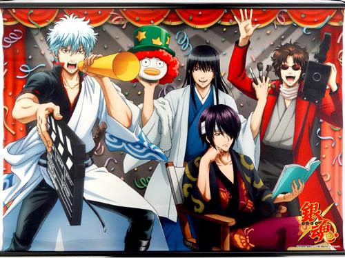 銀魂. 描き下ろし B2タペストリー 集合