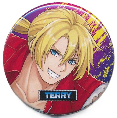 THE KING OF FIGHTERS '94×BOOKOFF 描き起こしイラスト缶バッジ テリー・ボガード